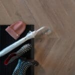 Plak PVC Hongaarse punt donker eiken spekkoek Douwes Dekker - Afbeelding 2